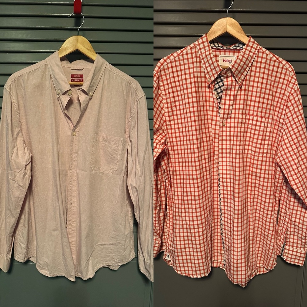 SALE: Two men’s long sleeve shirts in very good condition